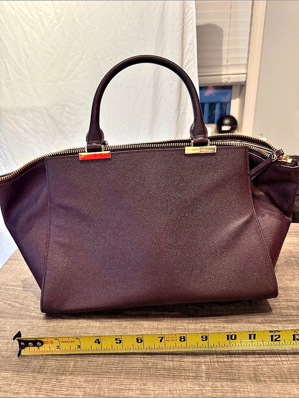 Henri Bendel Uptown Satchel Brown